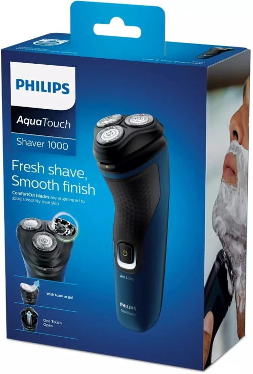 Philips Shaver 1000 S1121 - Rasoir electrique - sans fil - malibu bleu