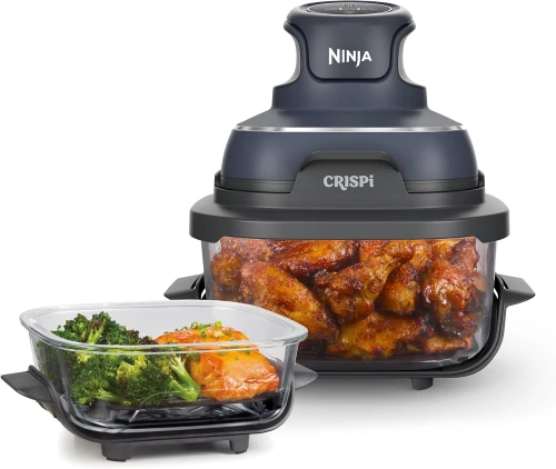 Ninja CRISPi Friteuse sans huile portable, 3,8L, 4-en-1 Frire sans huile, Rôtir, Recroustiller,FN101