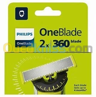 philips OneBlade x2 360  Lame de rechange Système double protection qp420/50