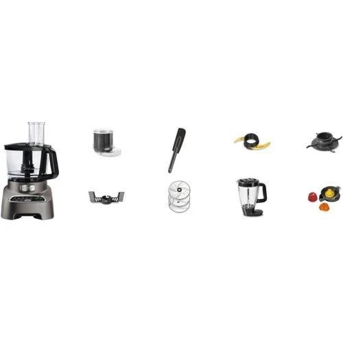 Moulinex Robot Multifonction Fp827E10 Double Force 31 Fonctions + 1000 Watts - Silver