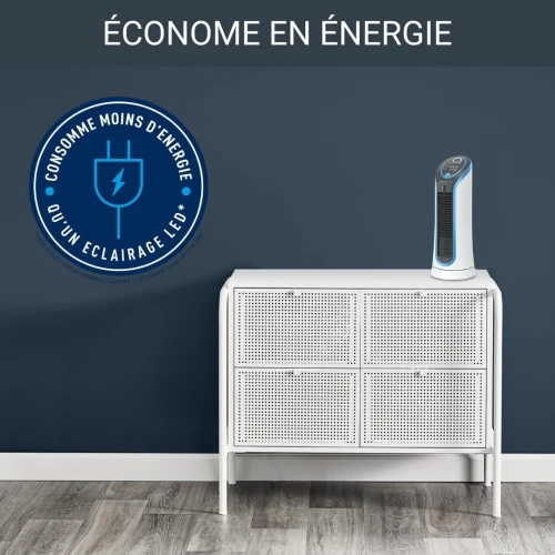 Rowenta Ventilateur colonne, Programmable, grille réglable, Silencieux, Arrêt auto VU6210F0