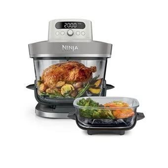 Friteuse sans huile NINJA CRISPi PRO 7-en1, 2 récipients en verre de 5.7 et 2.3L, AS101EU-2100 W