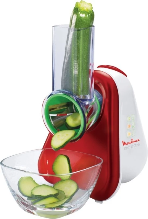 Hachoir MOULINEX 3En1 Découpe Légumes Electrique Fresh Express  200W DJ753510