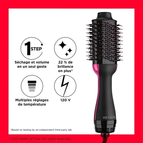 BROSSE A CHEVEUX REVLON PROFESSIONAL Salon One-Step Volumiser RVDR5222E2 Schwarz