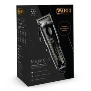 TONDEUSE WAHL Black Cordless Magic Clip - Autonomie 100min-Puissance Rotatif 6500 tr/min-lames titane