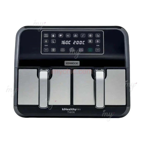 Kenwood Friteuse À Air À Double Zone- 8 Programmes- Tactile -8L- 1700W kHealthy Fry Twin HFM75