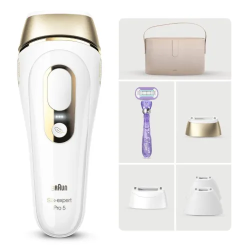 Épilateur à lumière pulsée BRAUN Silkexpert Pro 5 PL5347 avec 5 accessoires 