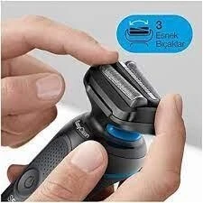 Rasoir électrique braun Wet & Dry Série 5 -Autonomie 50 min - 3 lames- 51-M1000s