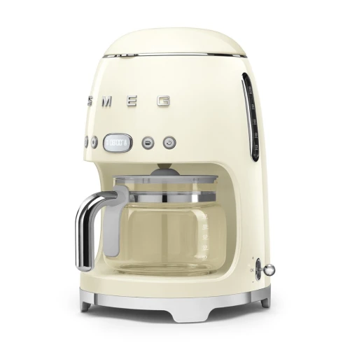 Machine à Café Filtre SMEG DCF02CREU,12 Tasses, 2 Niveaux d'Intensité,1050 W CREAM 