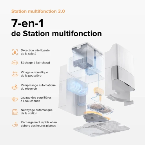 roborock Qrevo Master Aspirateur Robot Laveur avec station - 10000Pa - LIdar 