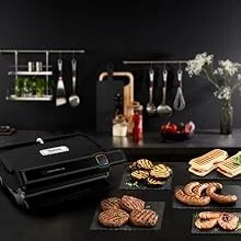  tefal Optigrill Elite XL, Panineuse Grill intelligent, 16 programmes- 8 personnes, GC760812-2200w
