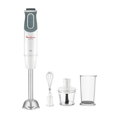 Moulinex OPTICHEF, Bras Mixeur 3en1 DD642110 - 800 Watts - 10 vitesses + Turbo et Pulse