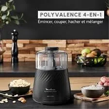 Moulinex MINI HACHOIRE Moulinette Eco Respect DP710810 - 800W - 4 fonctions-made in france