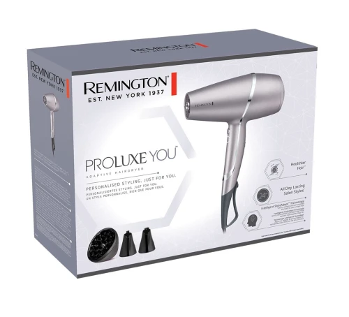 Sèche-cheveux Remington PROLUXE YOU AC9800 - Intelligent 2 400 Watts - Technologie Intelligente StyleAdapt - 3 températures - Touche Air Froid Revêtement Advanced Diamond Ceramic - Moteur AC
