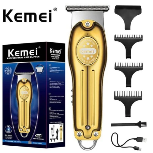Kemei Tondeuse professionnel Km679 USB Charge LCD Lumière Sculpture Cheveux Clippe