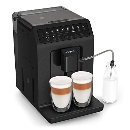 Machine a cafe avec broyeur cappuccino krups EVIDENCE -15 bars - 2.3L- EA897B10 - NOIR