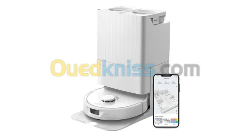 Robot aspirateur laveur roborock Q revo Avec station de vidange-5000pa-180min -2.7L poussiere-5l eau