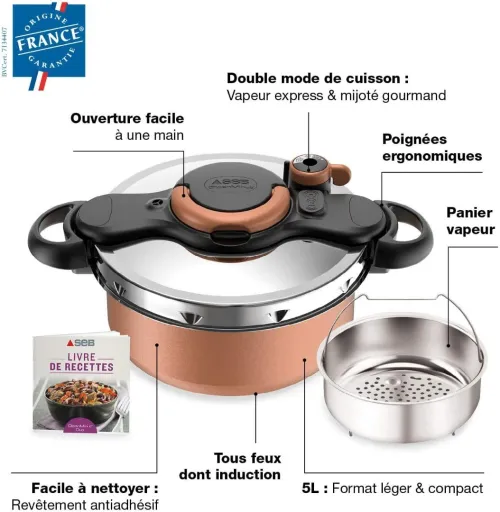 SEB CLIPSOMINUT  DUO 5L COCOTTE - MINUTE P4705101