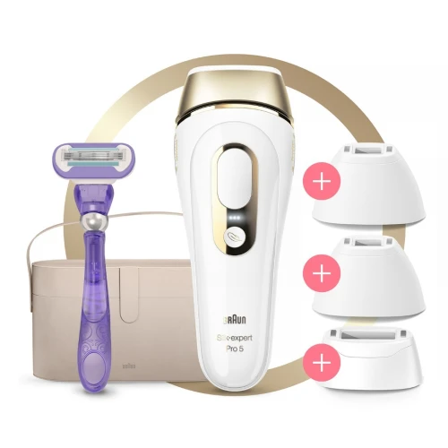 Épilateur à lumière pulsée BRAUN Silkexpert Pro 5 PL5347 avec 5 accessoires 