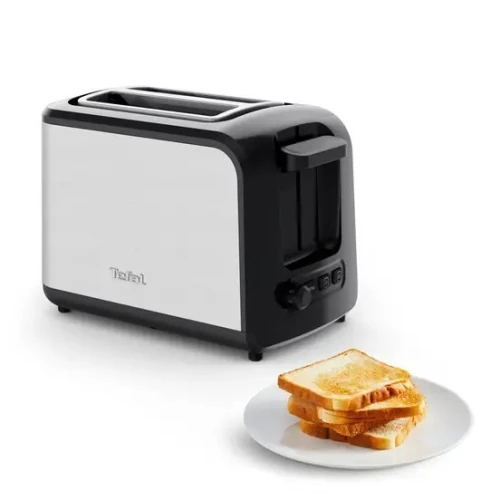 Tefal TT410D10 Grille-pain Toaster Express 2 fentes 850W  7 Niveaux de Dorage Inox et Noir