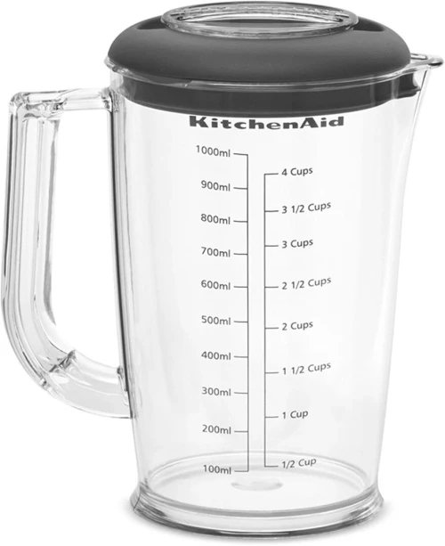 KitchenAid Bras Mixeur compact avec fil, 180 W, Capacité: 1 L - 3 accessoires - 5KHBV83EDG 