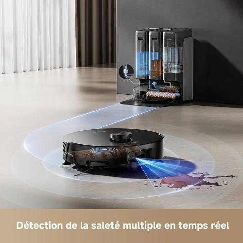 Aspirateur robot laveur Mova Z50 Ultra - station de vidange - 19 000 pa- Triple-Intelligence AI Sensing Tech