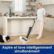 Tineco Floor One S5 Combo Aspirateur et Laveur Sec et Humide sans Fil Intelligent