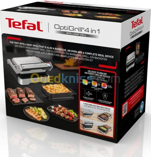 Panineuse / grille-viande tefal OptiGrill 4en1 GC774D - 2100w-9 programmes