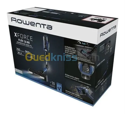 Aspirateur balai Laveur Rowenta X-Force Flex 12.60 aqua RH98C0WO مكنسة كهربائية منتصبة