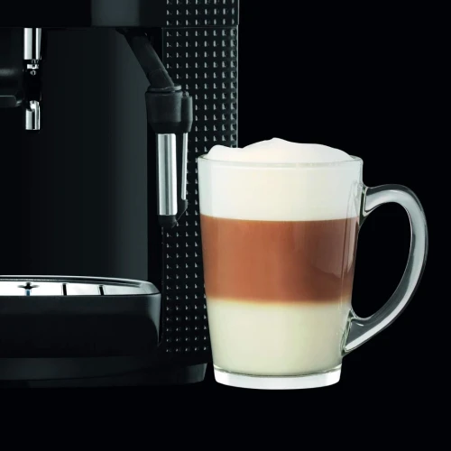 Krups - Cafetière automatique 15 bars Nettoyage automatique Noir,buse à vapeur EA81p070