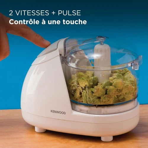 Kenwood Mini-hachoir  bol lavable au lave-vaisselle de 0,35 litre, 2 vitesses - 300 W - CH180B
