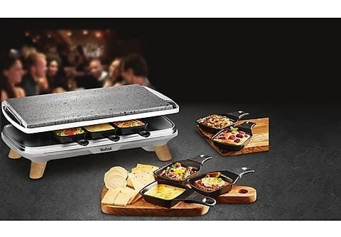 Appareil à raclette / grill & en Pierrade 8 personnes tefal Gourmet PR620D12 - 1350w