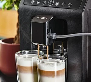 Machine a cafe avec broyeur cappuccino krups EVIDENCE -15 bars - 2.3L- EA897B10 - NOIR
