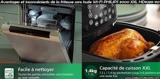 Philips Friteuse sans huile PHILIPS AIRFRYER CONNECTE SERIE 5000 XXL - 7.2L
