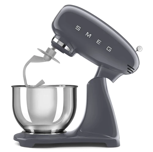 Smeg Robot pâtissier vintage smeg, Gris Ardoise SMF03GREU Bol en inox 800 W 4,8 litres 10 Vitesses