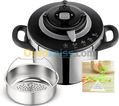 Cocotte-minute SEB-Clipso+ CHEF 6L, 4-6 personnes, Induction, 4programmes de cuisson, Cuisson rapide