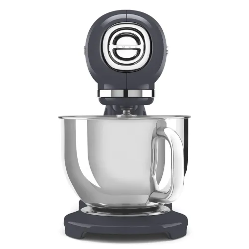 Smeg Robot pâtissier vintage smeg, Gris Ardoise SMF03GREU Bol en inox 800 W 4,8 litres 10 Vitesses