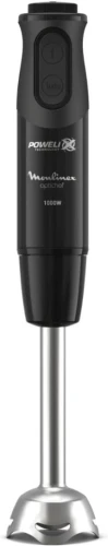 Moulinex Bras mixeur plongeant Optichef - 1000W, 10 vitesses, Hachoir de 500 ml - DD641810 Noir