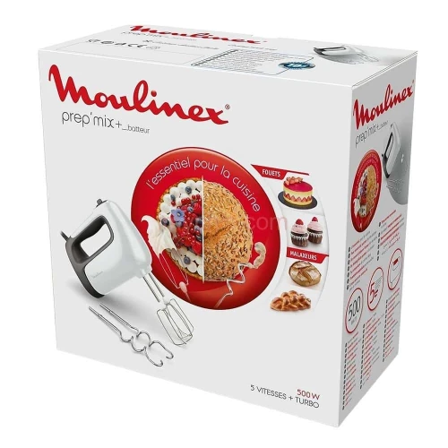 BATTEUR/MIXEUR A BRAS MOULINEX + DOSEUR 500W 5VIT - HM462110