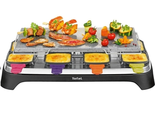 raclette/grill Tefal Pierrade 2en1, 8 Personnes Multicolore PR303812-1100 W-Pierre de cuisson amovible