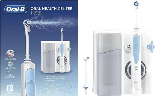 Oral B Jet d'eau Dentaire Hydropulseur Oxyjet, , Rechargeable - ipx4-18w