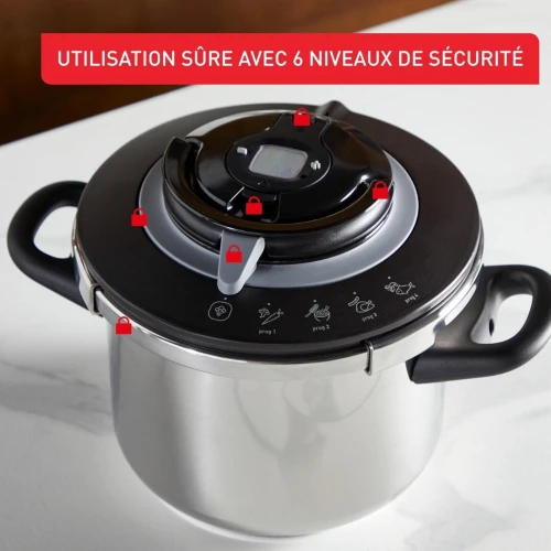  Cocotte Clipso+ Chef 8L AVEC 4 Programmes -seb