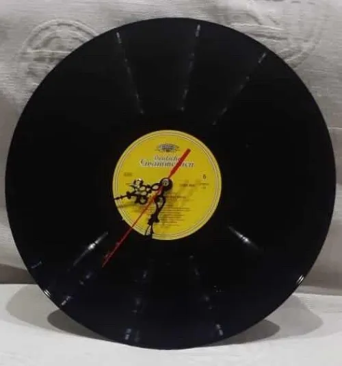 HORLOGE VINTAGE DISQUE 33 TOURS