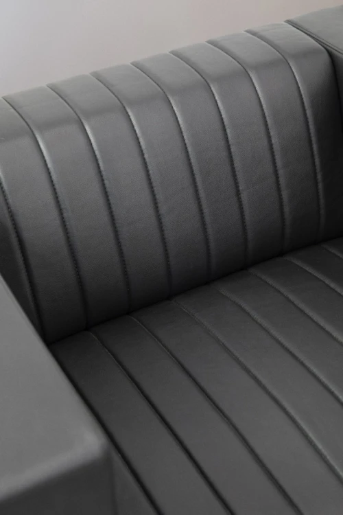 SALON DE BUREAU - CUIR SYNTHETIQUE - RIVER - 5 PLACES