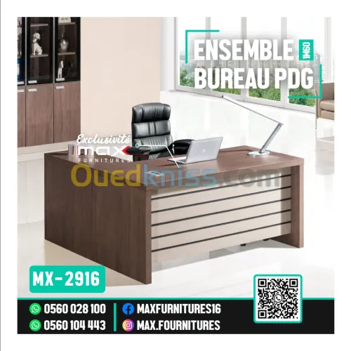 ENSEMBLE DE BUREAU - IMPORTATION - 1,60M - MX-2916