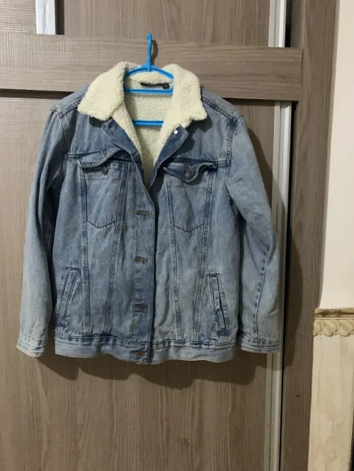 Veste jean moumoute kiabi