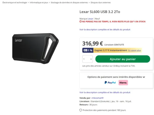 Lexar Professional SL600 Portable SSD 2TB
