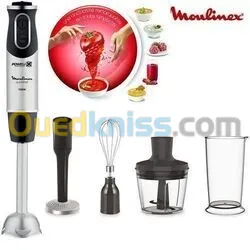 Moulinex Mixeur Plongeur Quickchef 4En1 Dd65H810 1000W 10Vitesses- Inox