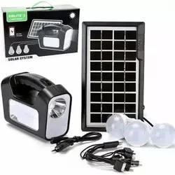 مجموعة الإضاءة الشمسية - Kit d'éclairage solaire - 3 ampoules LED ultra-lumineuses
