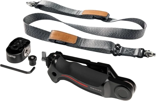 Smallrig Sling Handle Kit With Weight-Reducing Shoulder Strap For Dji Rs 4 Pro/Rs 4/ 3 3/ 2, Qd Quick Release Mount, Cold Shoe